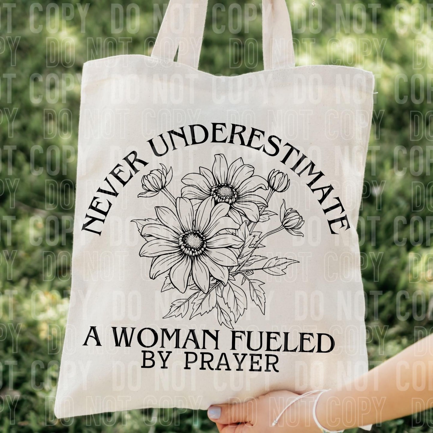 Never Underestimate Totebag