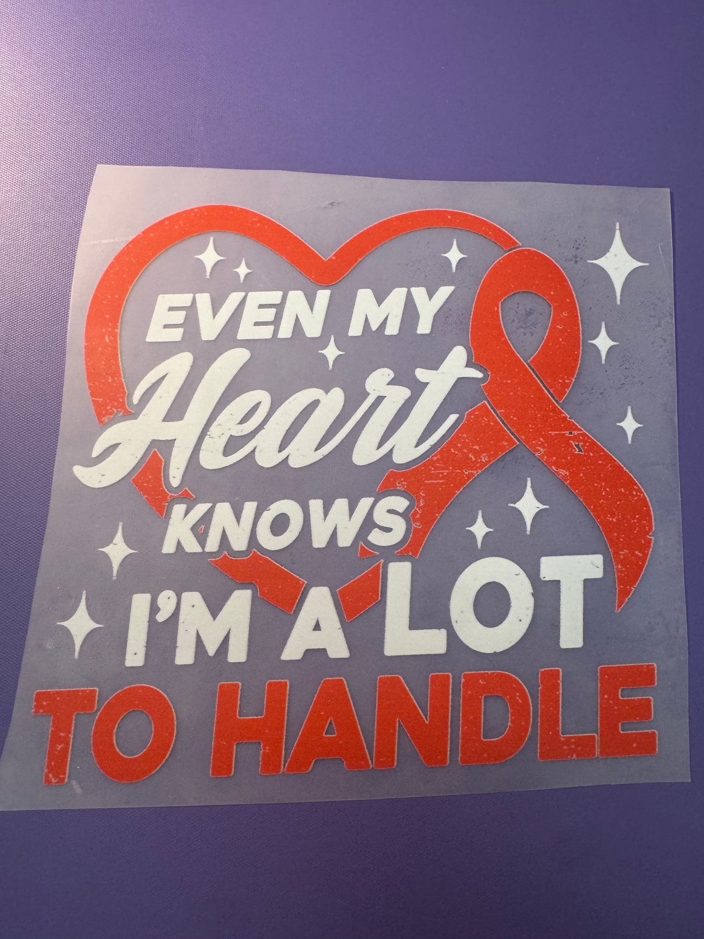 Toddler: Even My Heart Know I'm Alot to Handle