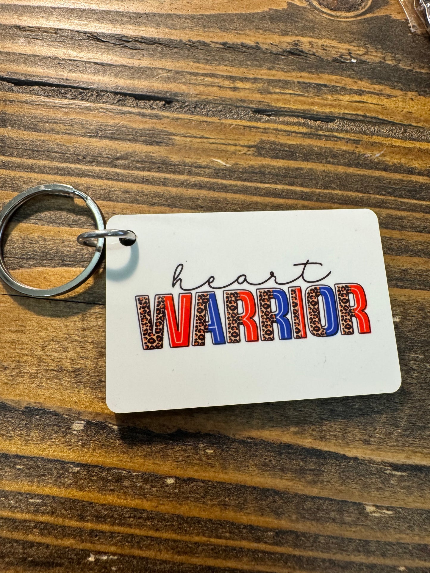 Heart Warrior Double Sided Keychain