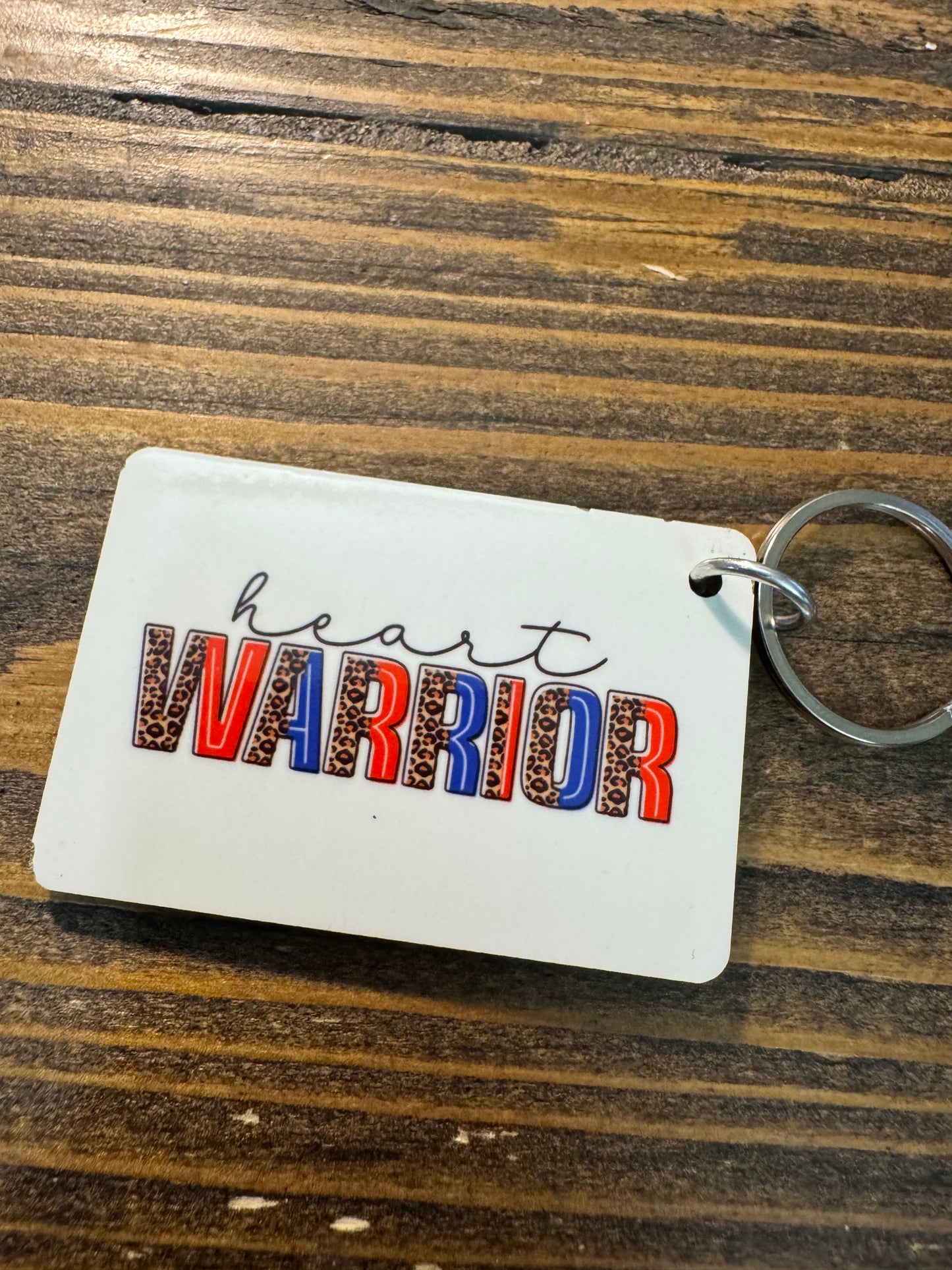 Heart Warrior Double Sided Keychain