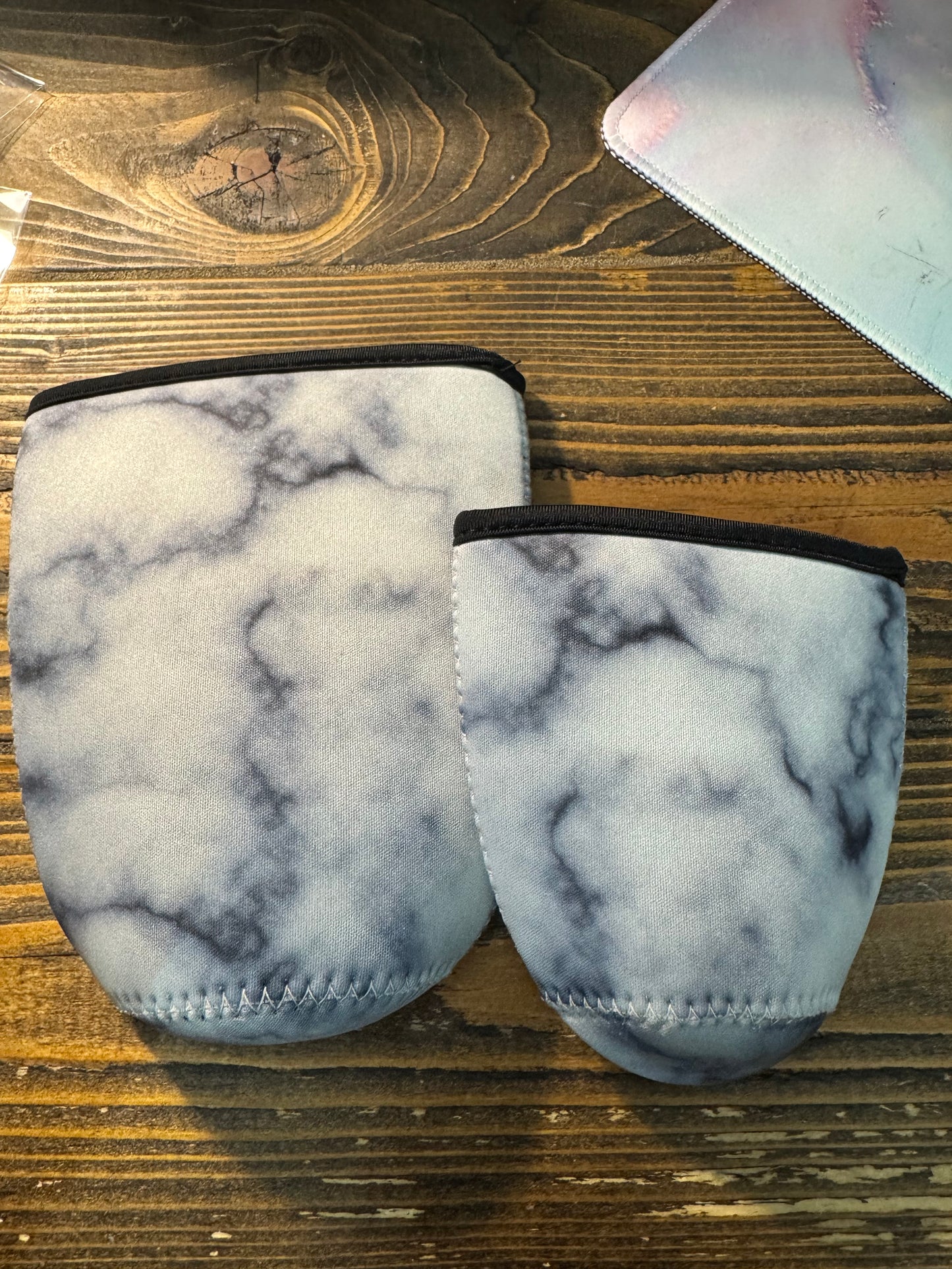 Gray Watercolor Iced Coffee Holder - Medium and Large