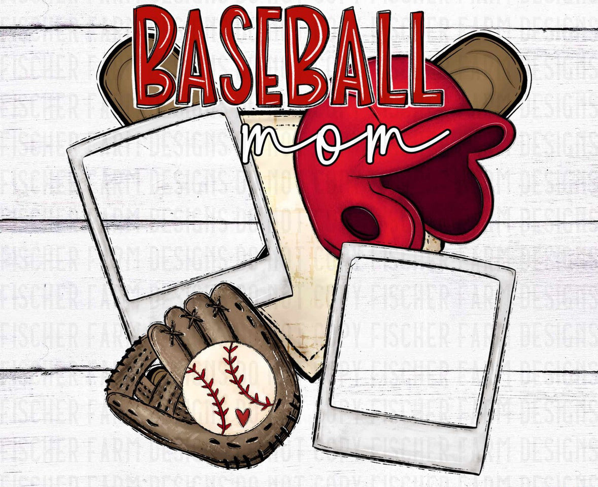 Baseball Mom - 2 Pics - Custom Picture Apparel