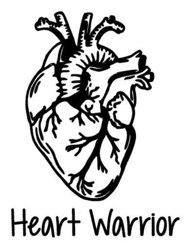 Heart Warrior Car Decal