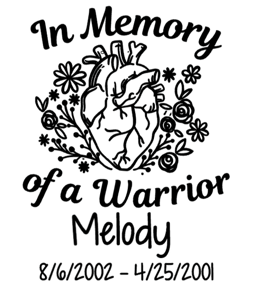 In Memory of My Warrior Car Decal
