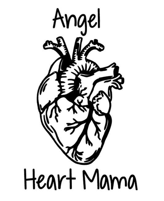Angel Heart Mama Car Decal