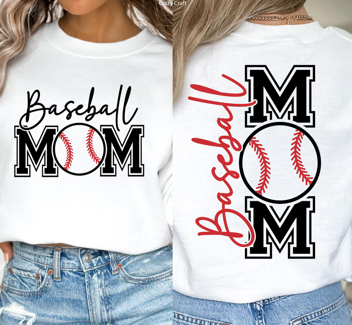 Baseball Mom (Front & Back)