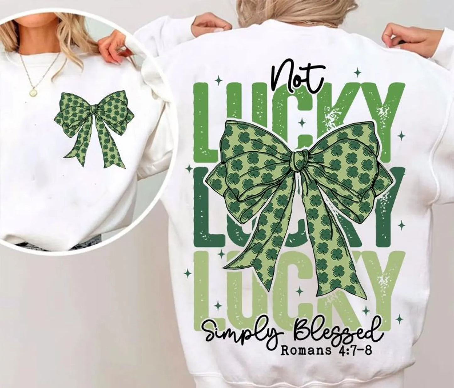 Not Lucky, Simply Blessed with Pocket - All Sizes
