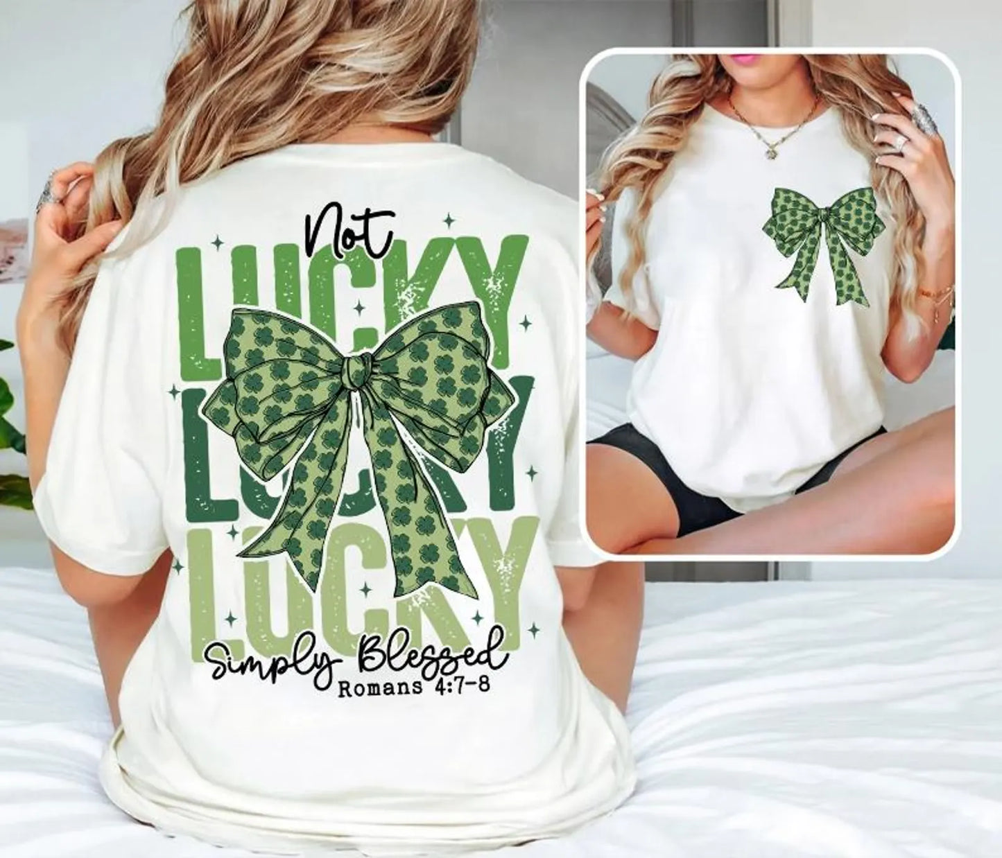 Not Lucky, Simply Blessed with Pocket - All Sizes