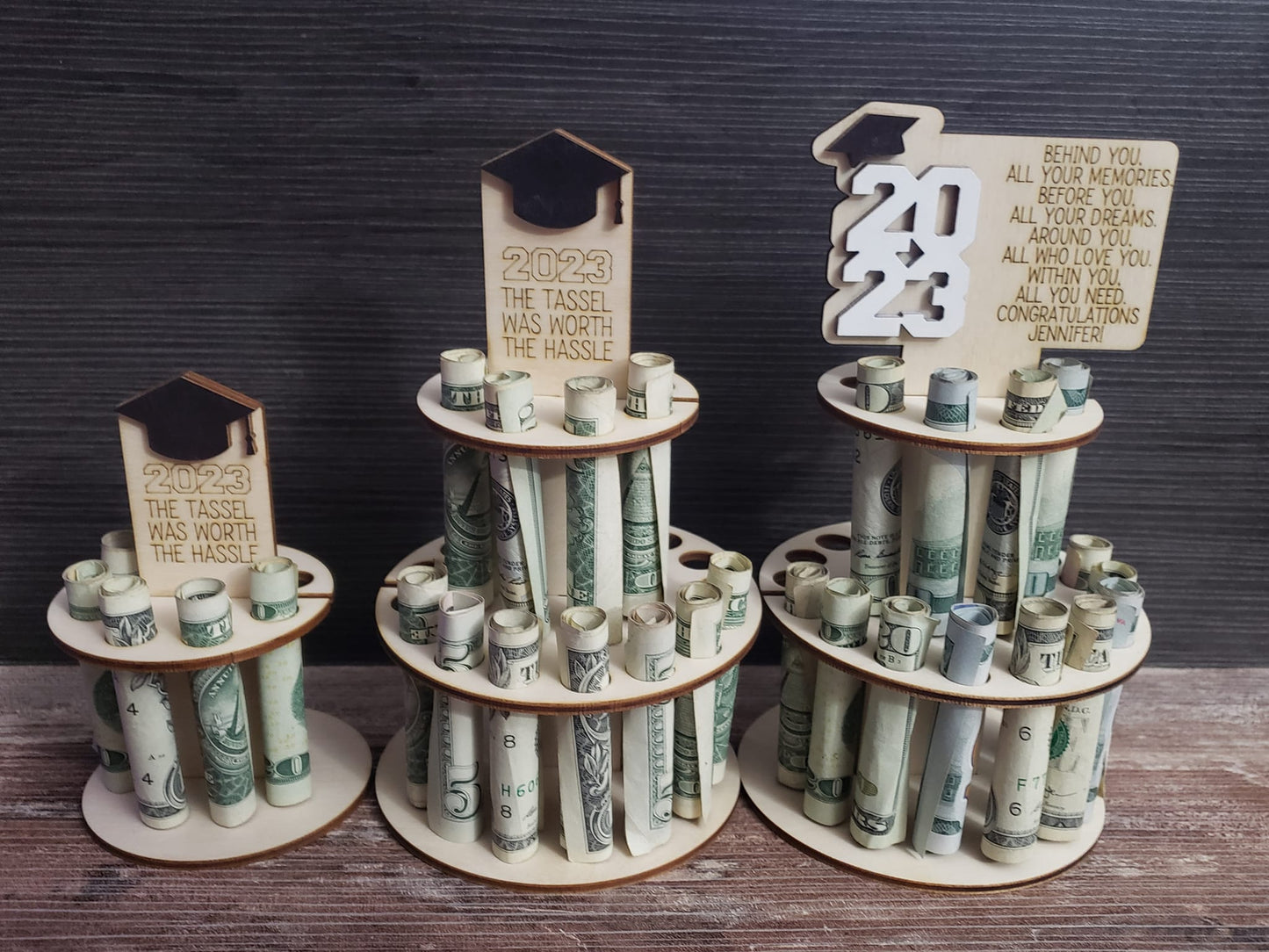 Money Graduation Cake
