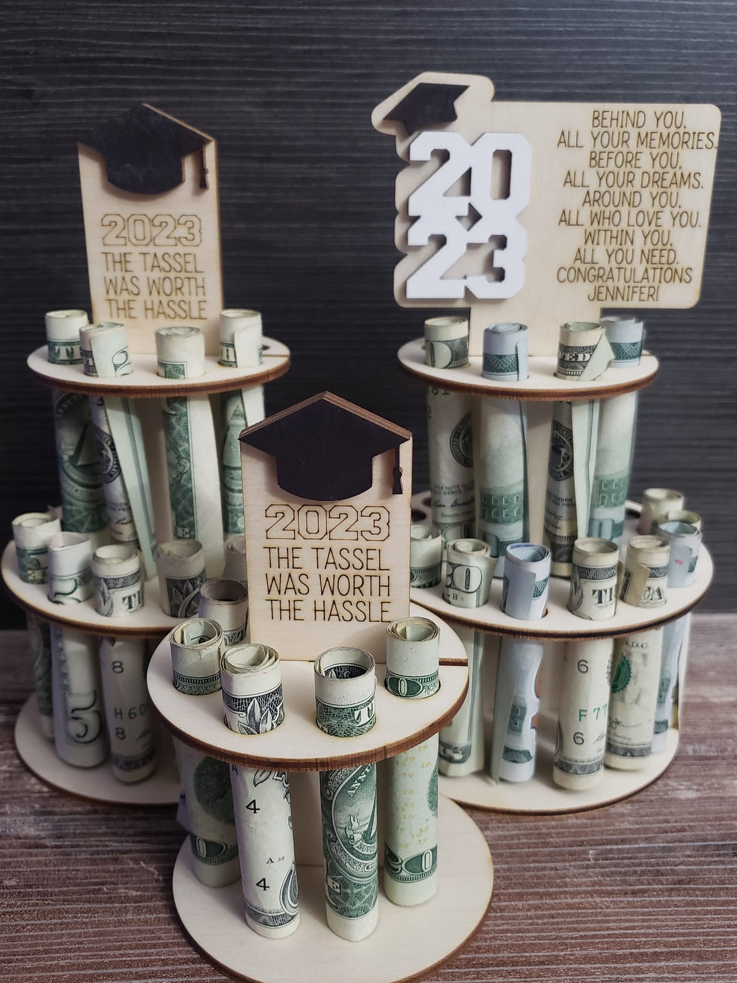 Money Graduation Cake