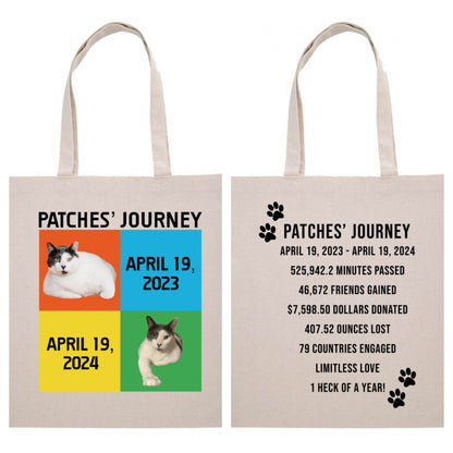 Patches' Journey Anniversary Totebag