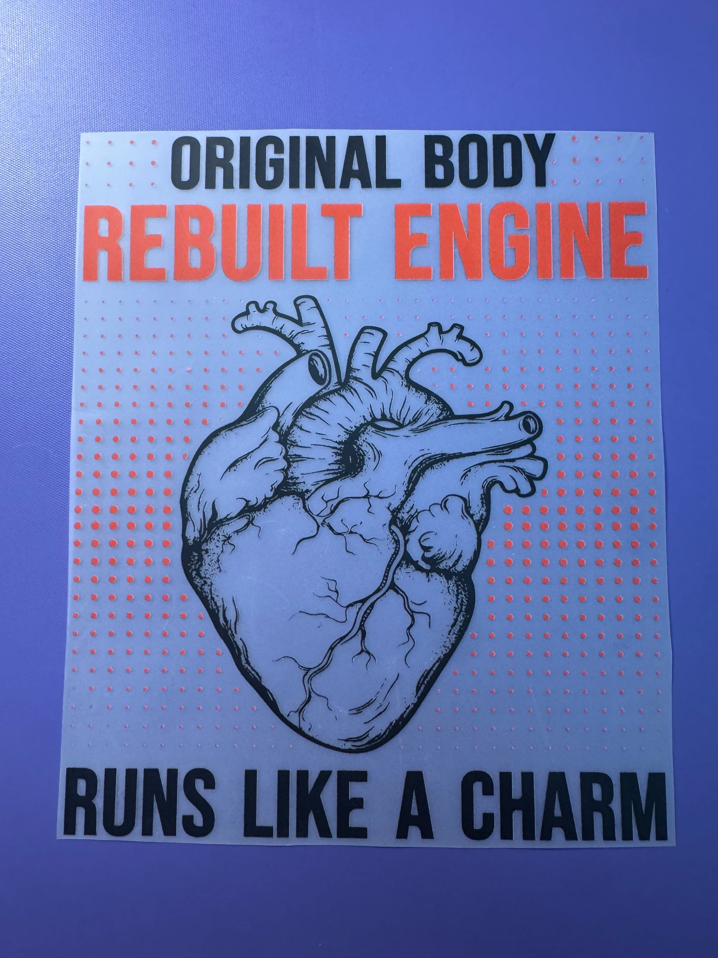 Adult: Original Body Rebuilt Engine