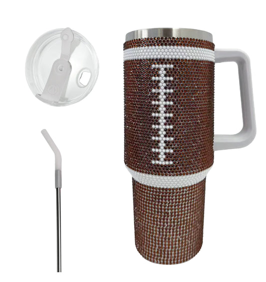 Football Bling 40oz Tumblers