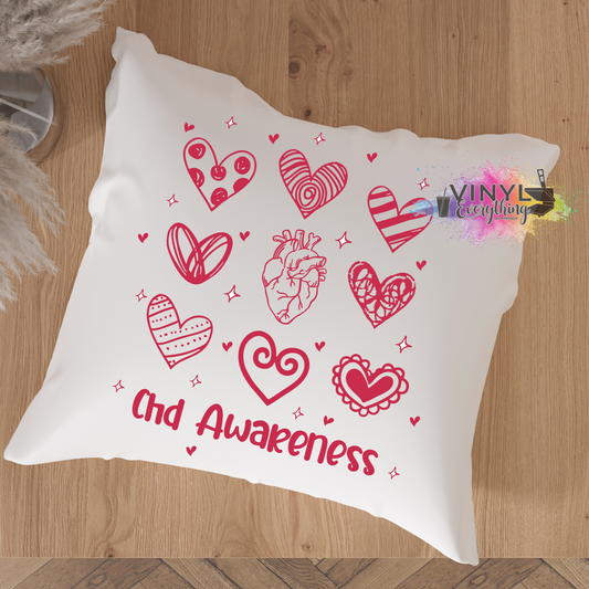 CHD Awareness Pillow Case