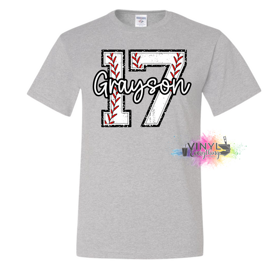 Custom Baseball Tee