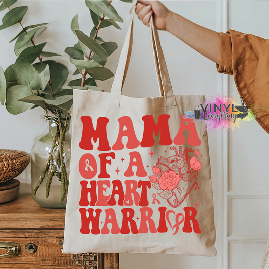 Mama of a Heart Warrior Tote Bag