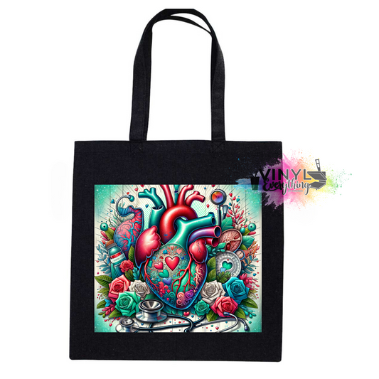 Anatomical Heart Tote Bag