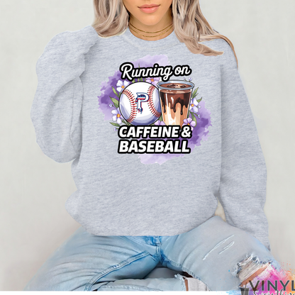 Running on Caffeine and Prime Baseball Sweatshirt/Hoodie