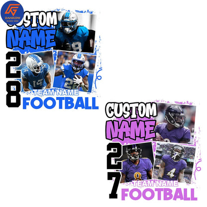Custom Football Team Photo Apparel