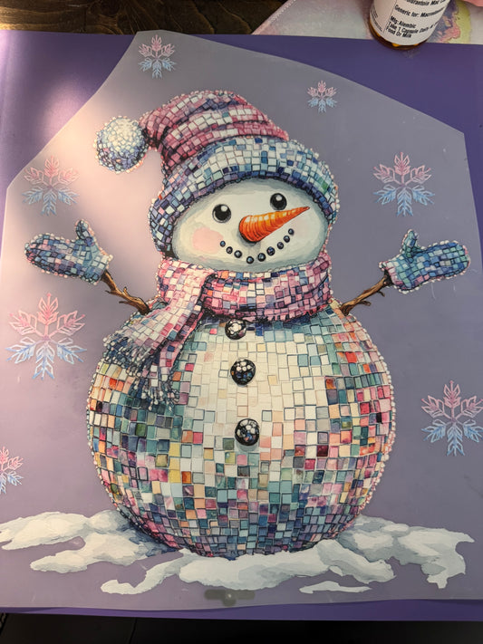 Disco Ball Snowman