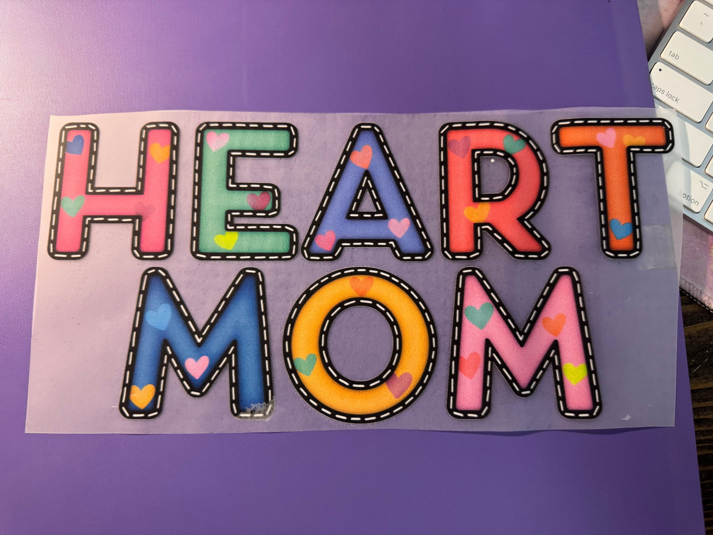 Adult: Heart Mom Colorful