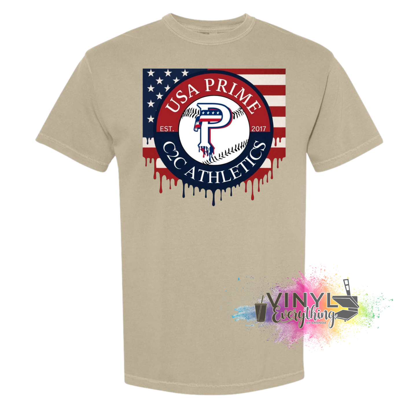 C2C Prime Drip Flag Tee