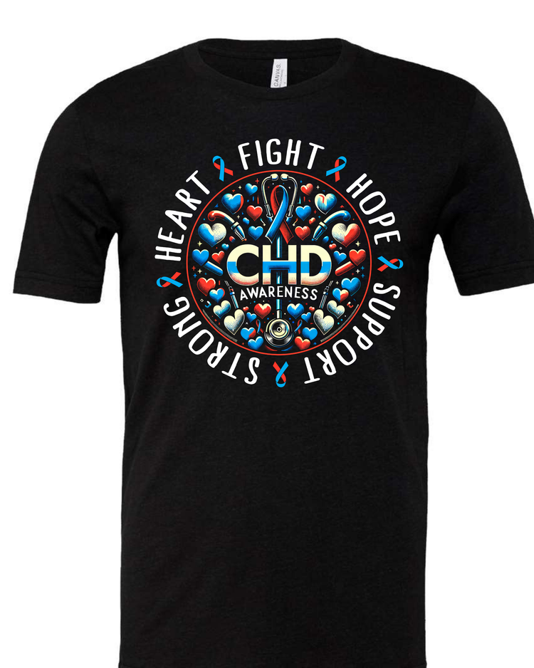 Strong Heart Fight Hope Support Tee - All Sizes