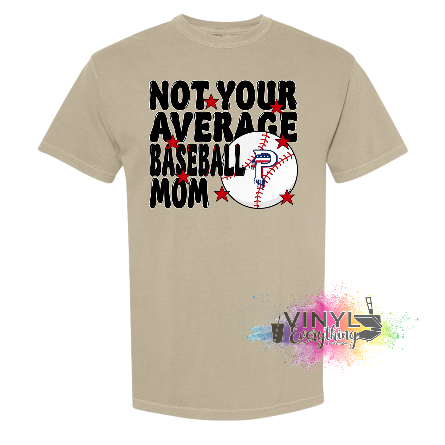 Not Your Average Prime Baseball Mom Tee