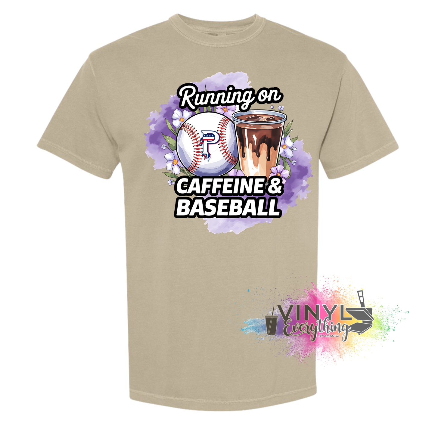 Running on Caffeine and Prime Baseball Tee