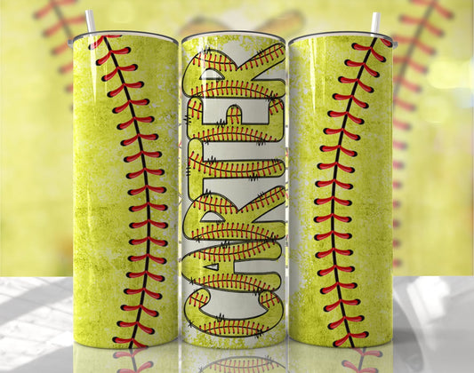 Custom Softball Tumbler