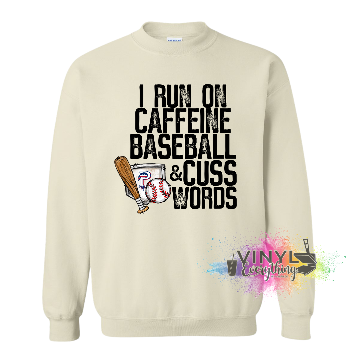 Baseball and Cuss Words Sweatshirt/Hoodie