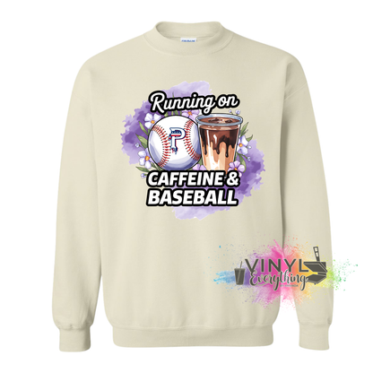 Running on Caffeine and Prime Baseball Sweatshirt/Hoodie