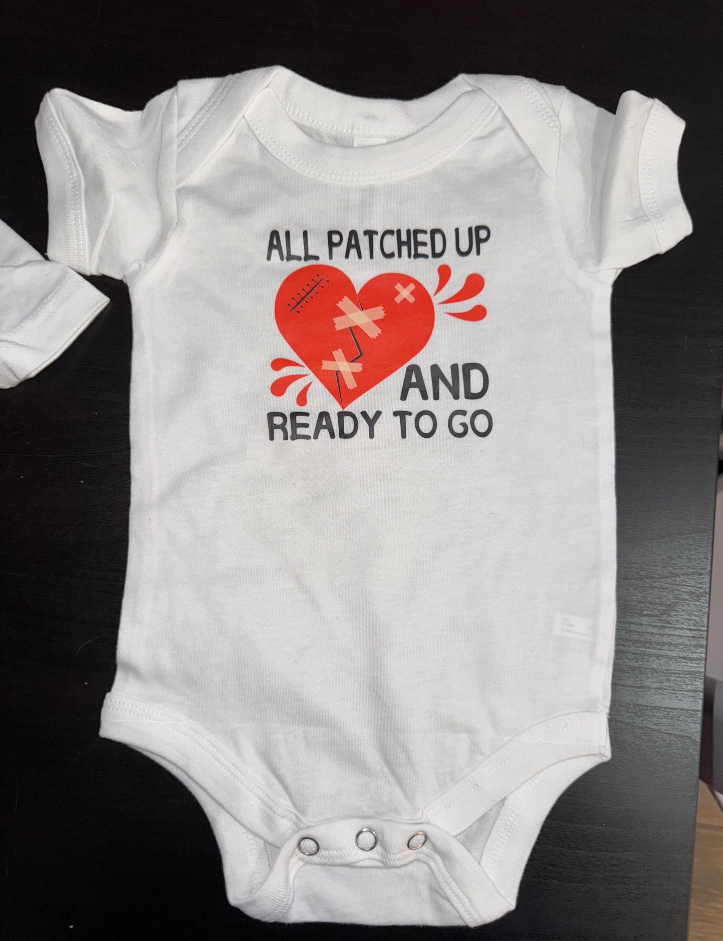 3-6 Mo Onesie All Patched Up