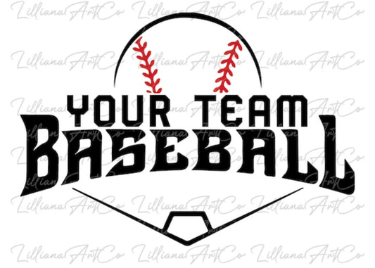 Custom Baseball Car Decal