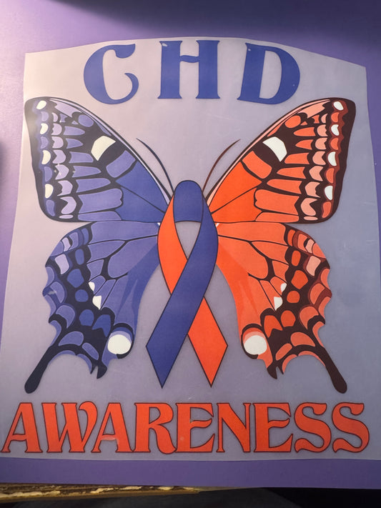 Adult: CHD Awareness Butterfly