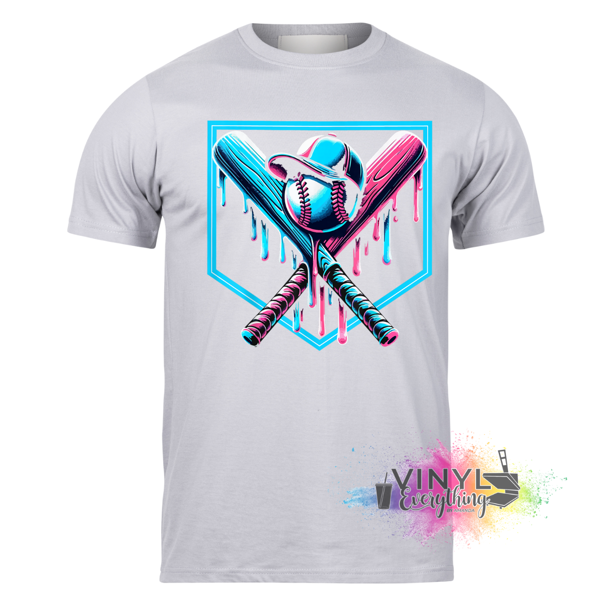 Pink & Blue Drip