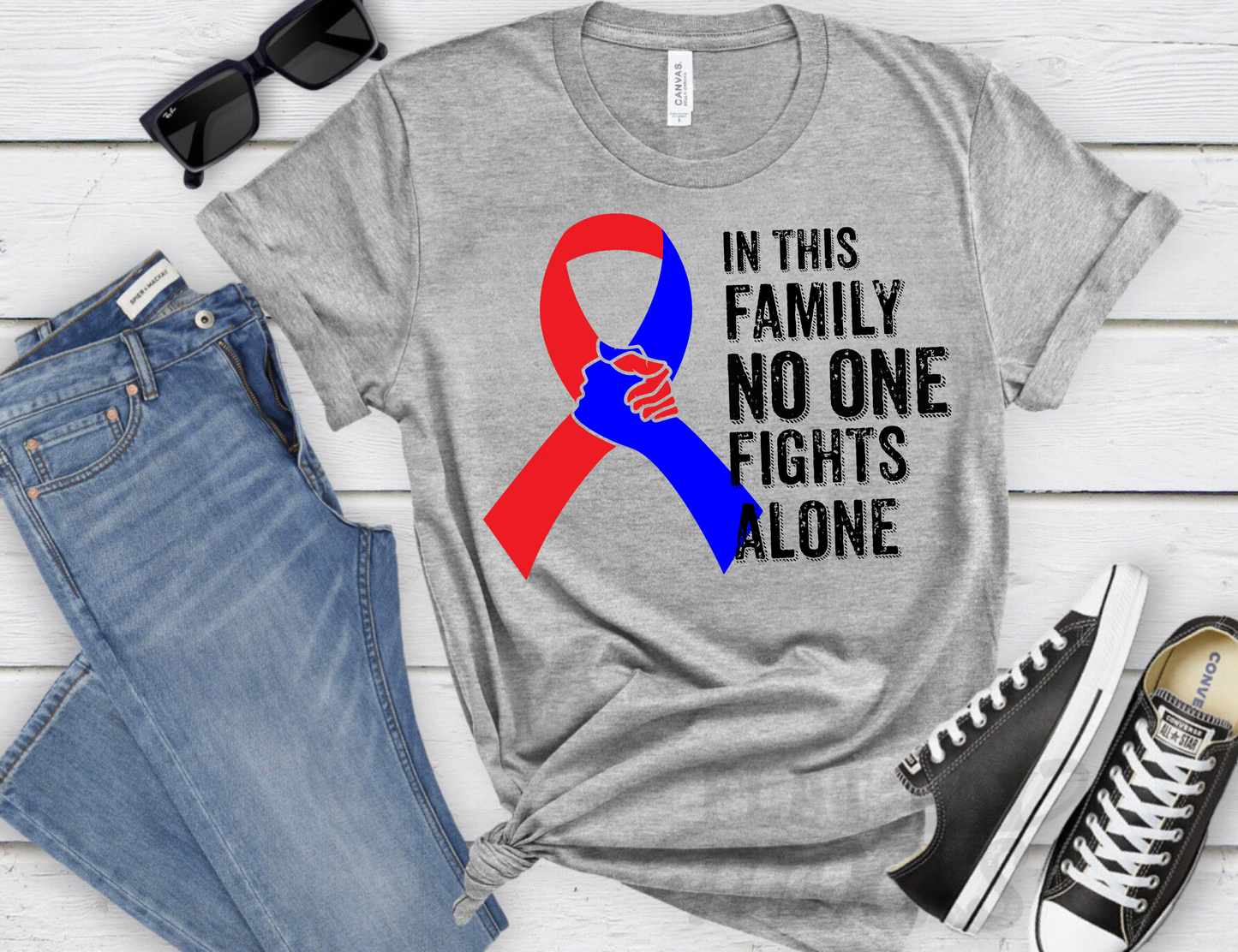 In This Family No One Fights Alone - All Sizes