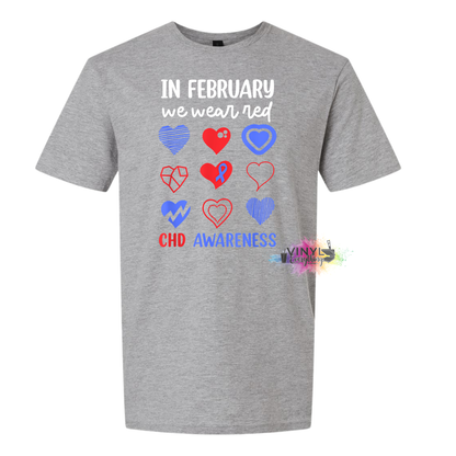 In February We Wear Red CHD Awareness