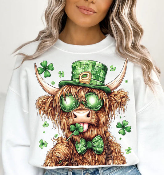 Highland Cow - St Patricks Day - All Sizes