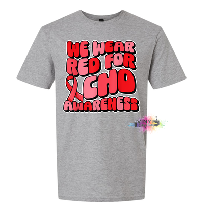 We Wear Red for CHD Awareness