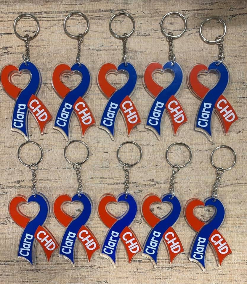 Single Personalized 3" Keychain