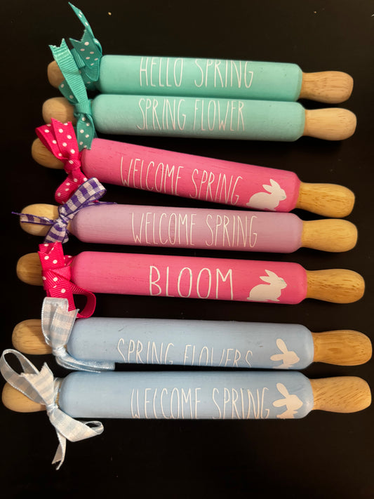 Spring Decorative Rolling Pins