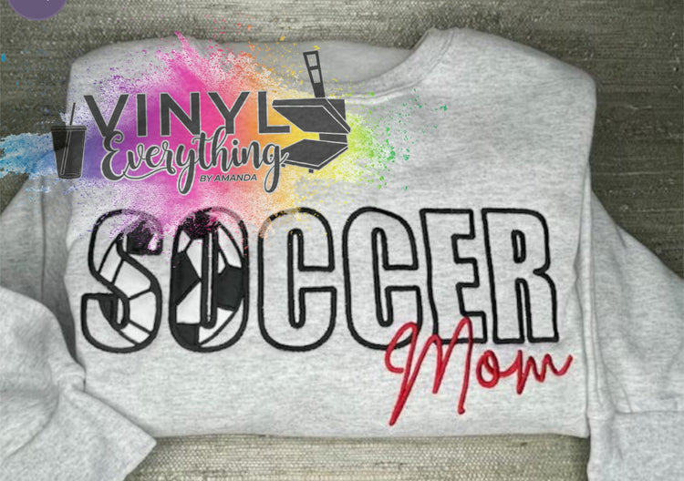 Soccer Mom Embroidered Shirt/Crew