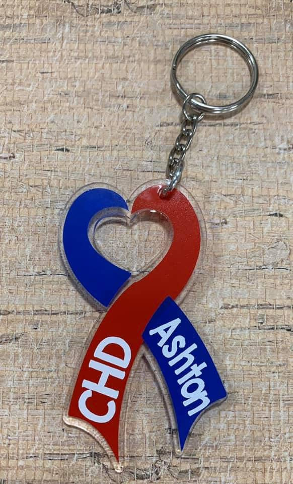 Single Personalized 3" Keychain