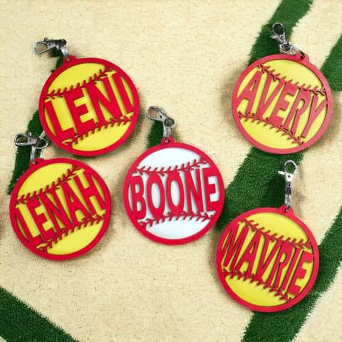 Baseball/Softball Bag Tag