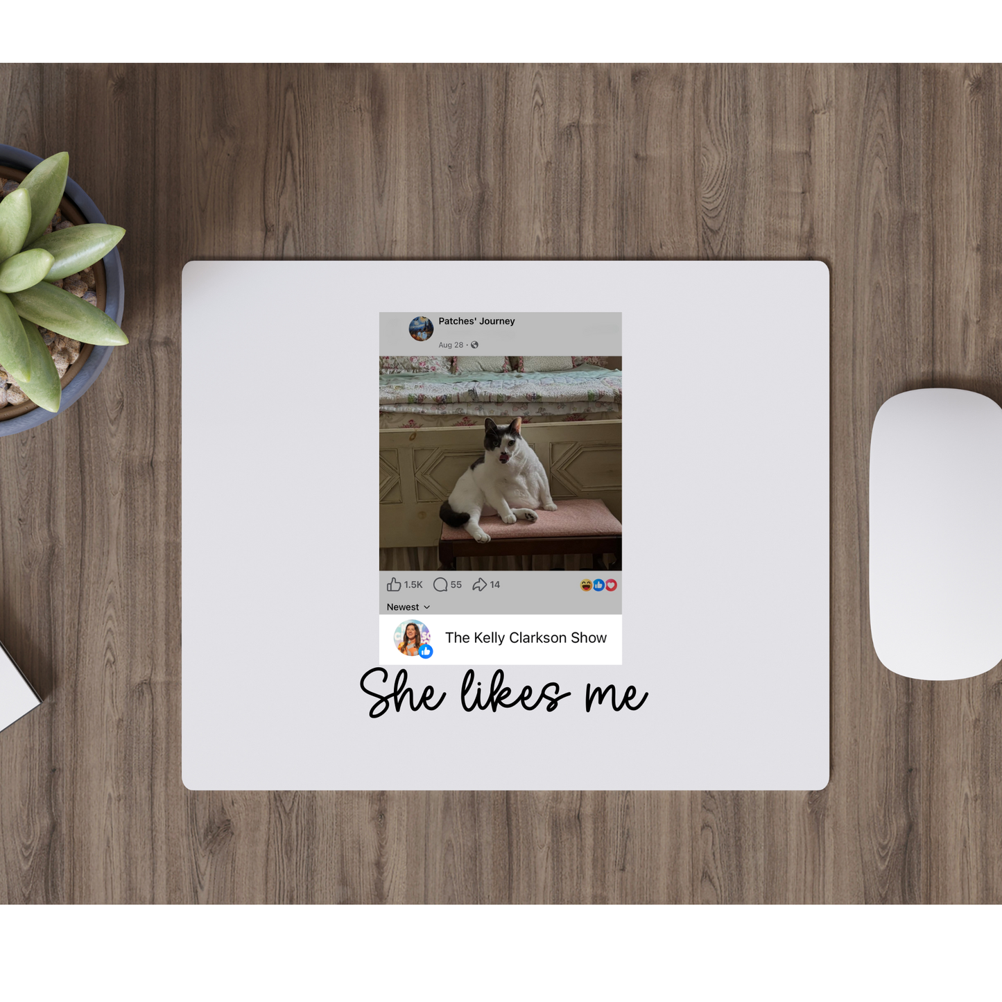 She Likes Me Mousepad