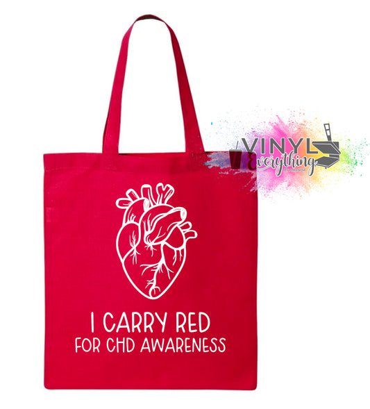 I Carry Red for CHD Awareness