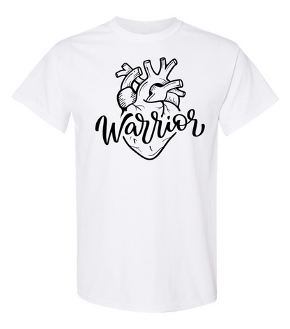 Adult Warrior Black Anatomical Heart