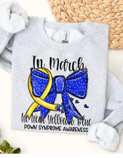 March: Down Syndrome Awareness - All Sizes