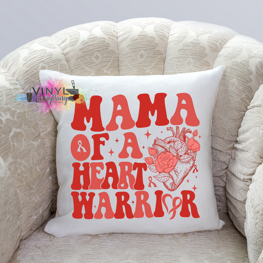 Mama of a Heart Warrior Pillow Case